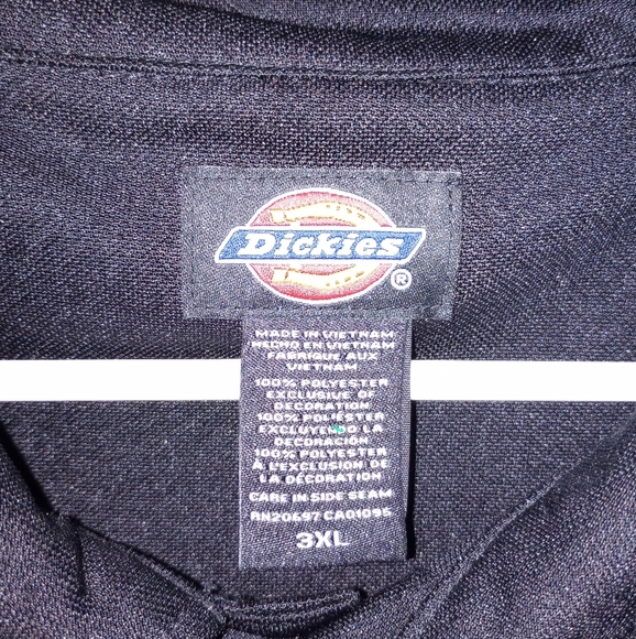 Dickies Black and Red Active Wear Polo Shirt Size 3X - Picture 2 of 3